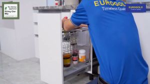(Chào Sàn) Giá Kệ Dao Thớt Eurogold Inox 304 Cao Cấp Có Ray Giảm Chấn - Phụ Kiện Tủ Bếp Sang Trọng