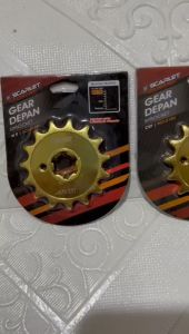 SCARLET RACING GOLD SERIES Gear Depan CRF 150L 14T 15T 16T By SCARLET RACING ORIGINAL 100%