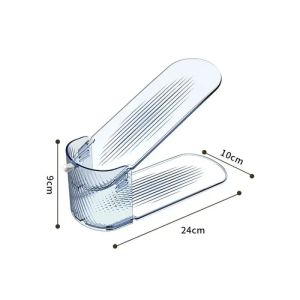 10 Chiếc 2 Lớp Có Thể Điều Chỉnh Giày Có Giá Để Đồ Tích Hợp Hỗ Trợ Tiết Kiệm Không Gian Có Thể Tháo Rời Tủ Giày Nhựa Người Tổ Chức