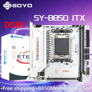 SoYo | SOYO B850ITX AMD Motherboard AMD Ryzen AM5 DDR5 Supports CPU 8000 9000 Processors Pcie5.0x16 Pcie4.0x4 M.2 ARGB WIFI6 DHMI DP