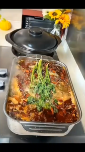 Food Pan Stainless + Tutup lubang - Panci prasmanan Stainless steel anti karat - wadah makanan stainless -SC