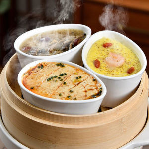 Uncoated Ceramic Steamed Rice Fabulous Dishes Heating up Appliance Steamer Rack Steaming Box Rice Cooker Steamed Bowl Rack Water-Proof Non-Stick For Home Steaming Rack