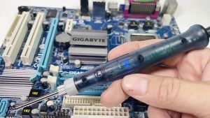 8W 5V DC Portable USB Powered Smart Soldering Iron Hand Gun Hot PCB Solder Welding Pen Tip Repair Station Tool Set Kit