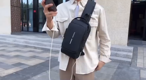 Tas Pria Import Chest Sling Bag Selempang GRONDAHL GDHL1090 1090 Kulit PU Super Anti Air Waterproof