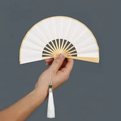 Quạt Gấp Mini 4-6 Inch Quạt Giấy Trung Quốc Thủ Công Quạt Tre Ngọc Quạt Nam Quạt Nữ Quạt Vẽ Trung Quốc Đại Lục Quạt Cầm Tay