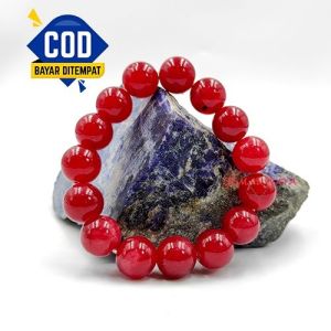 GELANG MANAU BATU GIOK HIJAU HITAM MERAH KUNING GREEN JADE ONIX AGATE MANAU BRACELET JUMBO GELANG BATU