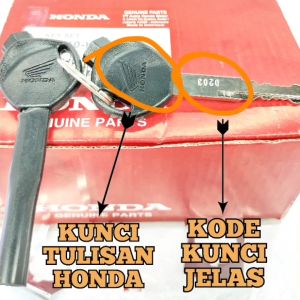 KUNCI KONTAK SET PLUS KUNCI JOK ASLI ORIGINA HONDA K25 KUALITAS ASLI ORIGINAL HONDA AHM PRESISI AWET DAN DIJAMIN MANTAP / KUNCI KONTAK BEAT FI / KUNCI KONTAK BEAT POP / KUNCI KONTAK BEAT ESP / KUNCI KONTAK BEAT KARBU / KUNCI BEAT / KONTAK BEAT / K25