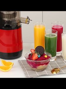 Slow Juicer Mesin Pembuat Jus Diameter Besar Multifungsi Extractor Machine Pemisahan Otomatis Mesin jus