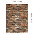 70cm*1m  3D Brick Pattern Wall Panels Wallpaper DIY Waterproof for Living Room Bedroom Kitchen Background Wall Decoration. 