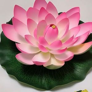 ดอกบัวลอยน้ำเสริมฮวงจุ้ย และ อุปกรณ์ประกอบฉากการถ่ายภาพ ตกแต่งบ้าน สวน สระว่ายน้ำ สปาของคุณ ดอกบัวปลอมลอยน้ำ ดอกบัว ดอกบัวมงคล