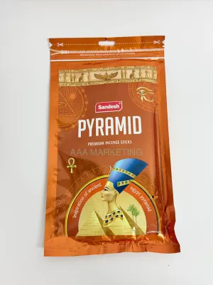 SANDESH Premium Incense Sticks 80 Sticks Zipper - Lavender Sugandh Sandesh Century Pyramid Sandal - Home Aromatherapy Fragrance
