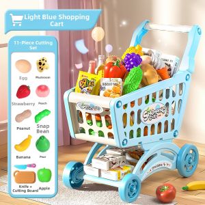 XIDIQI | Supermarket Simulation Shopping Cart Toy Over House Playing