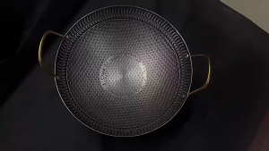 Korean Honeycomb Wok Non-Stick Stainless Steel Non-Stick Wok