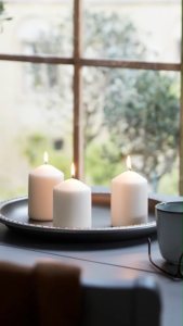 IKEA เทียนหอมแท่ง เติมเต็มเทียนหอม เทียนแก้ว ดีไซน์สวย เที่ยนใส่โคมไฟ สร้างบรรยากาศ saveandcare คุ้มค่าคุ้มราคา