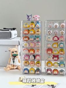 Toy Display Box Transparent Rack Box Luminous Toys Storage Box Display Organizer Dustproof Cover Doll 收纳盒