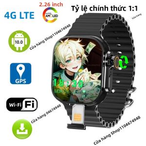 Đồng Hồ Thông Minh GOLDENSPIKE S10 Ultra MAX 4G Android Camera Xoay GPS WiFi Gọi Video NFC Theo Dõi Giấc Ngủ & Nhịp Tim RAM 4GB Bộ Nhớ 128GB