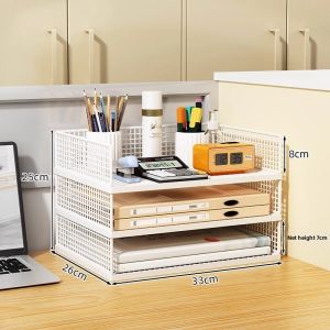 MINGZHIYIFAN | File Organizer Shelf Multilevel