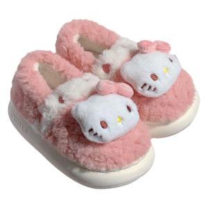 XIXITIAO | Children Girl Princess Pink Cotton Slippers