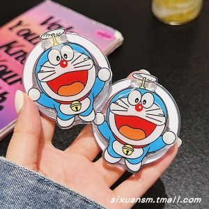 Japan and South Korea Anime Cartoon Cute Doraemon Pokonyan MagSafe Magnetic Suction Cellphone Airbag Support Foldable Telescopic Air Cushion Drop-Resistant Fastened Ring Adsorption Supporting Seat Binge-watching Artifact for a Lazy