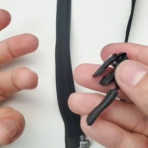 Penarik Ritsleting Removable Penarik Resleting Universal Resleting Pakaian Warna Hitam Zipper Lock Repair Polos Tarikan Resleting Tas Jaket Emergency Zipper Lock Repair