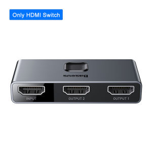 BASEUS | Baseus HDMI-compatible Switcher 4K 60Hz Bi-Direction 1x2/2x1 HDR Audio Adapter for PS4 TV Box 4K HD HDMI-compatible Switcher