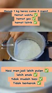 Panci Presto 8 Liter Diameter 24 Cm Plus Kukusan Steamer HC