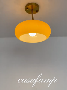 Nordic Bauhaus Glass Chandelier Ceiling Light Simple Bedroom Ceiling Lamp Retro  Balcony light /Entrance light