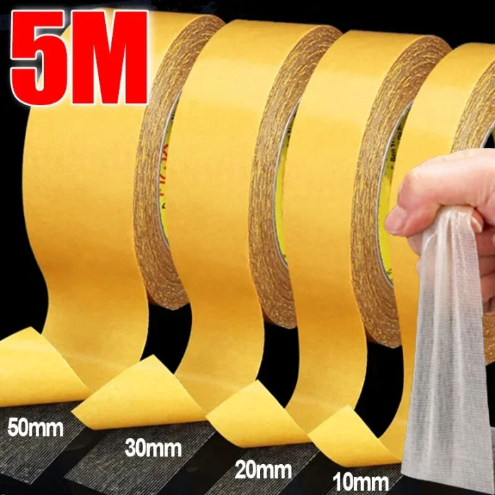 5M Strong Double Sided Tapes High Viscosity Traceless Translucent Cloth