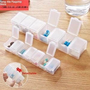 Defasilk | Portable Travel Medicine Box with 7 Compartments