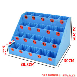 Stepic Hair Care Medicine Tray Sample Rack 20 Compartment Storage Box Oral Medicine Box Hair Dye Cup Display Home Organization