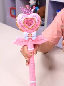 Aoduoyaya พร้อมส่ง ไม้คฑาเจ้าหญิง มีเสยง มีไฟ ไม้คฑาเด็ก คฑาโปรเจคเตอร์ ของเล่นบทบาทสมมติ ของเล่นเด็ก