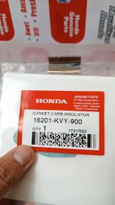 Paking packing maniful gasket carb insulator BeAT Karburator KVY (2008 - 2012) Scoopy Karburator KYT (2010 - 2013) Spacy Karburator (2011 - 2013) original honda 16201KVY900