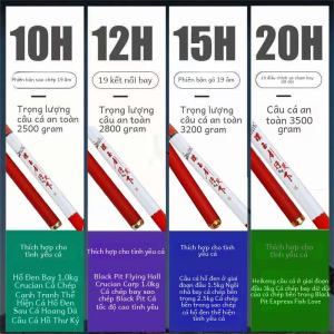 Bộ Câu Cá Black Pit Siêu Nhẹ Siêu Cứng 19 Độ 10H 12H 15H 20H Cao Su Câu Cá 39m Câu Cá Trên Bờ Câu Cá Thuyền Câu Cá Bờ