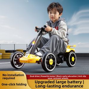 MLZH | Children Electric Go-Kart Remote Control 4-Wheeled
