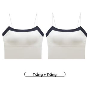 MiiOW | Áo ba lỗ không đường may Catman dành cho nữ mùa hè Áo ngực tích hợp có đệm ngực Áo khoác ngoài màu khối một mảnh Quần lót lưng đẹp