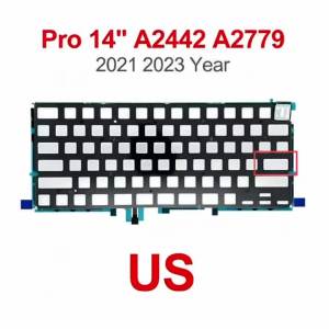 Bàn Phím Laptop Có Đèn Nền US Cho MacBook Pro 14 Inch A2442 A2779 Năm 2021 2023 Tương Thích Với Bàn Phím Apple MacBook Pro Có Đèn Nền