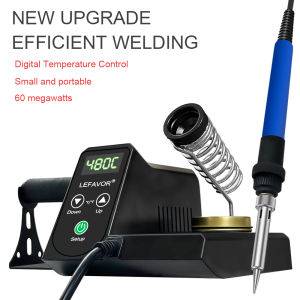 60W Digital soldering iron station  LED display  temperature adjustable PID temperature control rapid heating