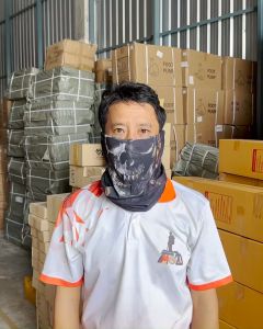 OML BF1 ผ้าบัฟแท้ ผ้าโพลีเอสเตอร์100% กันแดด กันฝุ่นควัน ลายสกรีนสวยที่สุด ผ้าบัฟ ผ้าบัฟกันแดด ผ้าโพกหัว ผ้าคลุมหน้า ผ้าบัฟกันยูวี