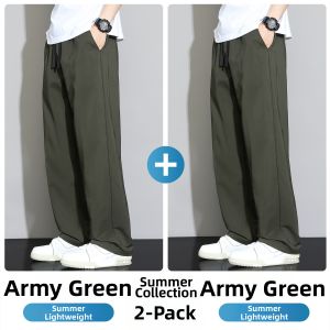 Paul Frank | Men Summer Ice Silk Thin Loose Straight Pants