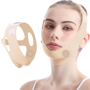 Women V Line Face Slimming Strap / Adjustable 3D Facial Lifting Bandage / Anti Wrinkle Firming Skin Care Belt / Traceless Elastic Sleep Shaper for Chin Cheek Contouring