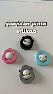 GANJELAN PINTU SILIKON PENAHAN PENGAMAN GAGANG HANDLE BANTALAN PELINDUNG PENGGANJAL DOOR STOPPER