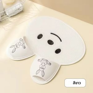 อาบน้ํา Anti SLIP MAT Exfoliating นวดอาบน้ํา Scraper ห้องน้ํา Non-SLIP Bath MAT แปรงนวดหลังซิลิโคนเท้าล้าง MAT