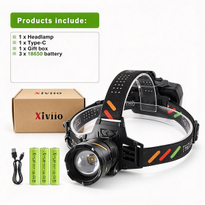 99000000LM Long Shot 5000M Super Bright Headlamp LED Type-C Rechargeable Powerful Headlight Zoomable Work Fishing Headlight Camp