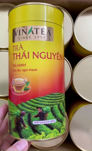 VINATEA - Trà Thái Nguyên Lon Giấy 100gr - Trà Xanh Chát Dịu Ngọt Thanh - Sản Phẩm Đặc Biệt Từ Cánh Đồng Trà Miền Cao Bạt Ngàn - Hương Cốm Thơm Ngon