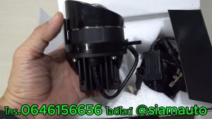 ไฟตัดหมอก สปอร์ตไลท์ Yaris-2013-2016 Pro-Bi led blue lens ไฟตัดหมอกรถยนต์ สว่างมาก แสงชัดเห็นได้ไกลไม่แยงตาสว่างกว่าไฟหน้า โมกันน้ำใหม่