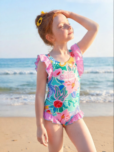 PPTOWN | Summer Girls One-Piece Sun Protection Swimwear
