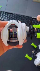 BAKAWA | 5+1BB Portable Smooth White 7.2:1 Drop BaitCast Reel Left Right Hand Durable Long Casting Beginner Popular Fishing Gear BAKAWA