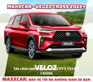 VELOZ - Thảm lót sàn MAXXCAR xe TOYOTA VELOZ CROSS 2022+ nhựa TPE đúc 5D + Rối xám Logo.