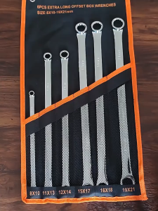 12 Point CR-V Extra Long Double Ring Spanner Double Head Box End Wrench Combination Spanner Set