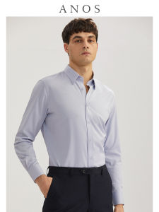 ANOS | Anti-wrinkle Breathable Bamboo Fiber Dress Shirt for Men Long Sleeves